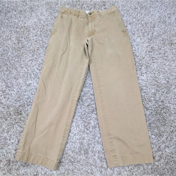 Polo Ralph Lauren Pants Mens 29x27 (Hemmed) Dark Tan Chino Classic Fit Khakis - Picture 1 of 8